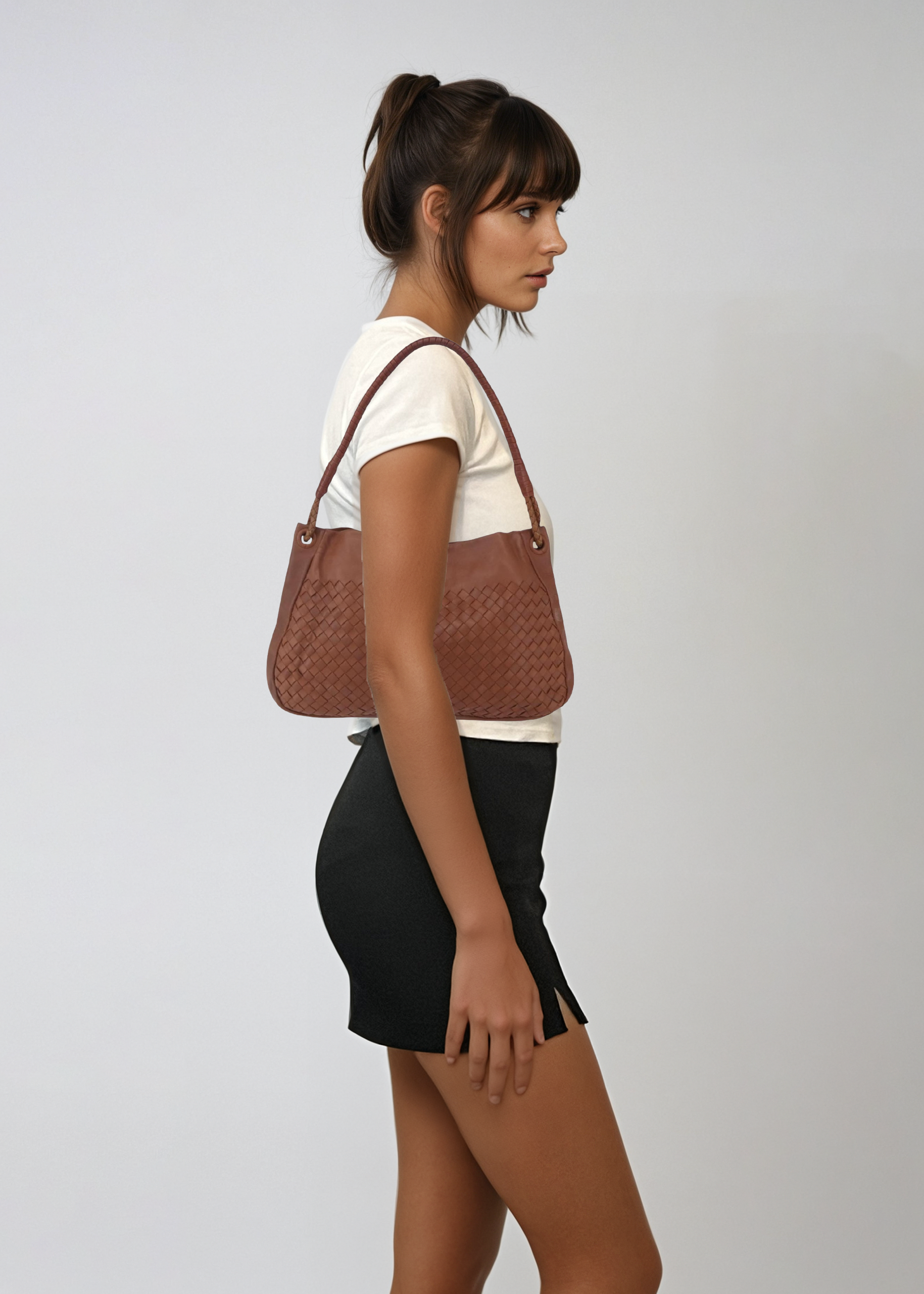 Bottega Veneta Brown Shoulder Bag