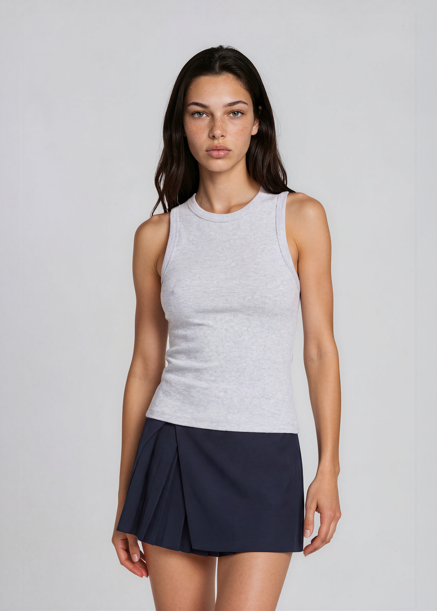 Versace Black Pleated Mini Skirt