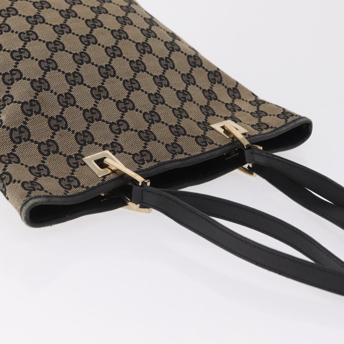 Gucci Tan and Black Monogram Mini Tote