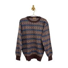 Load image into Gallery viewer, Ysl Brown and Blue Monogram Sweater
