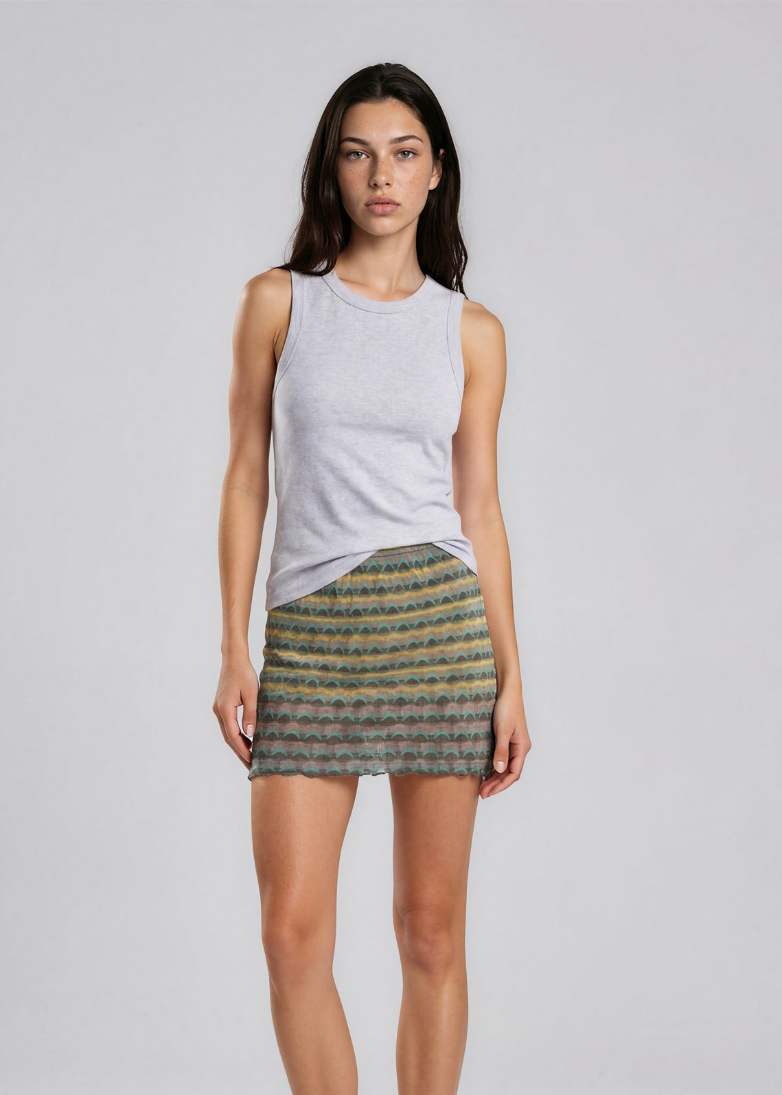 Missoni Blue and Yellow Mini Skirt