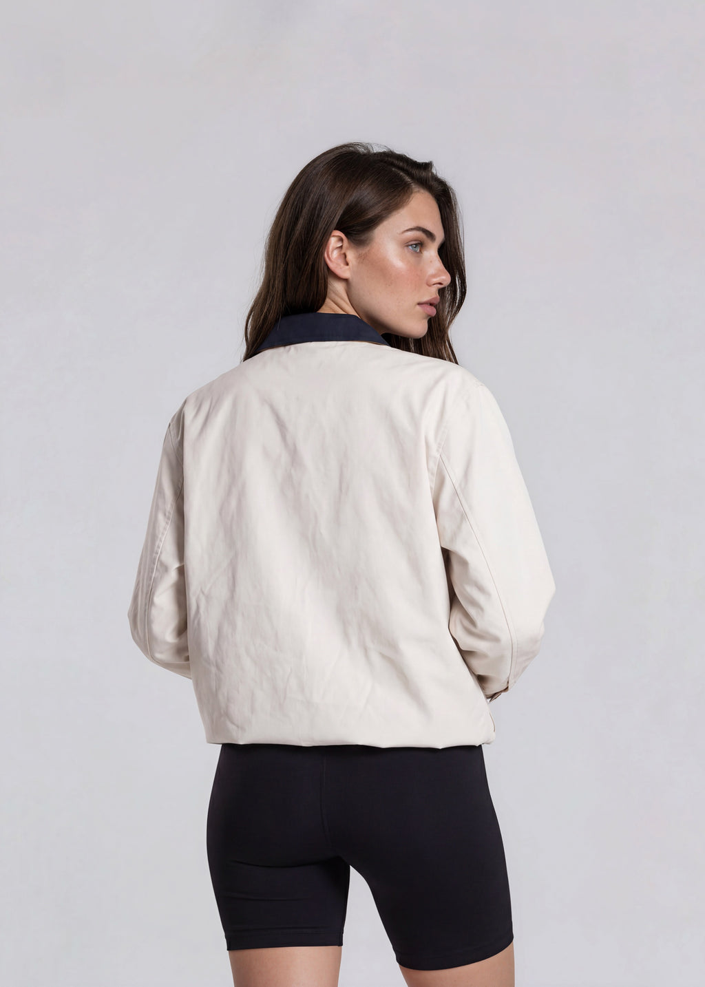 YSL White/Yellow Reversible Bomber