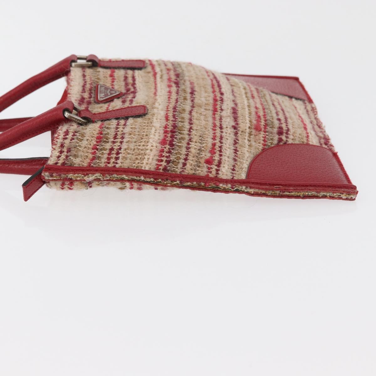 Prada Red Tweed Handbag