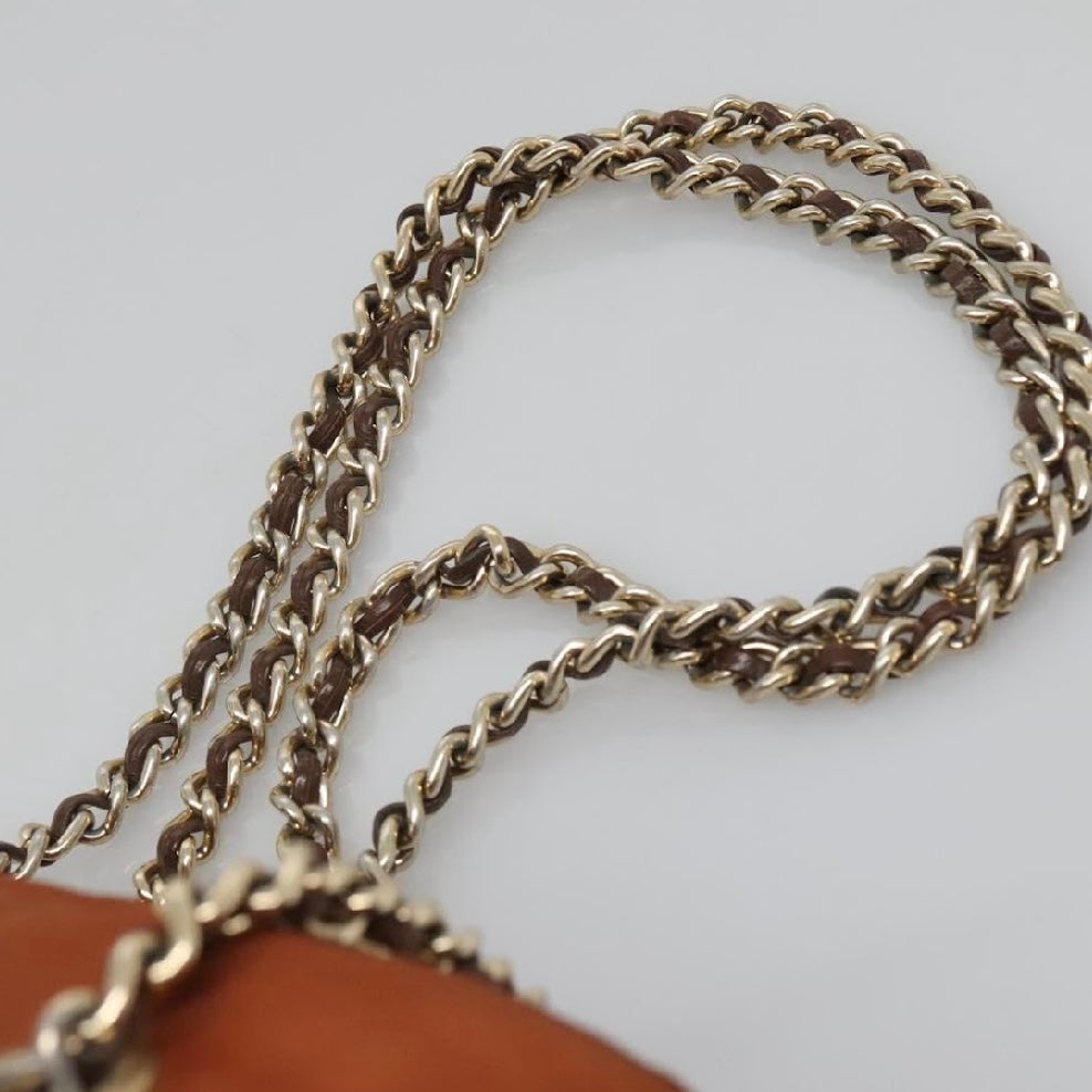 Prada Burnt Orange Chain Shoulder Bag
