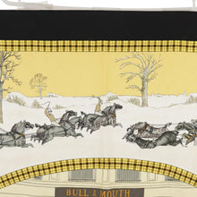 Load image into Gallery viewer, Hermès Yellow and Black Silk Scarf
