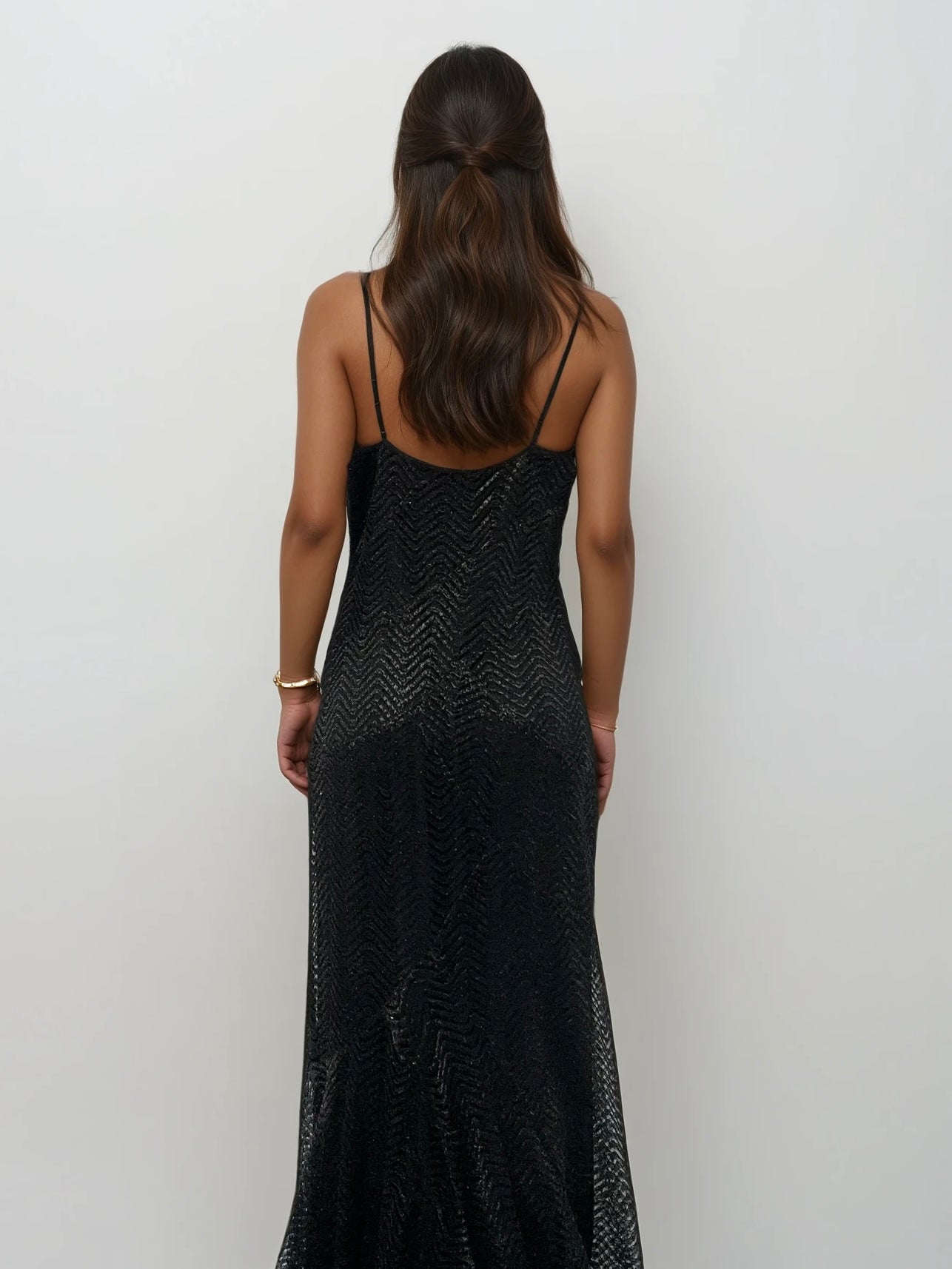 Yigal Azrouel Black Shimmer Gown