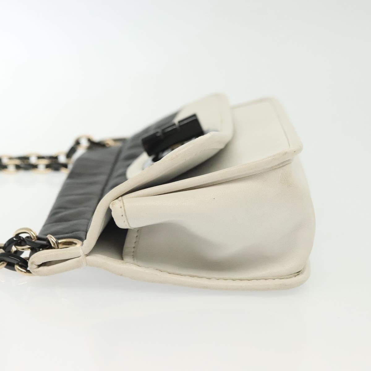 Chanel White & Black Shoulder Bag