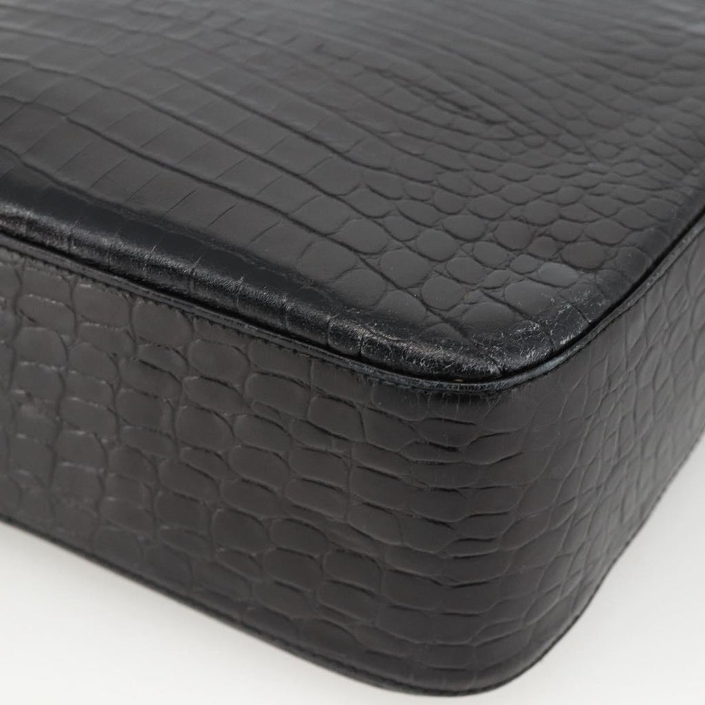 Ferragamo Black Leather Shoulder Bag