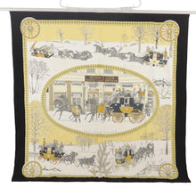 Load image into Gallery viewer, Hermès Yellow and Black Silk Scarf
