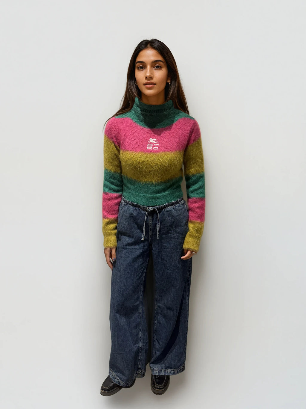 Etro Colorful Cropped Sweater