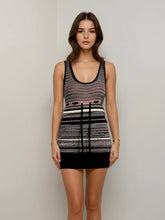 Load image into Gallery viewer, Missoni Black Striped Mini Dress
