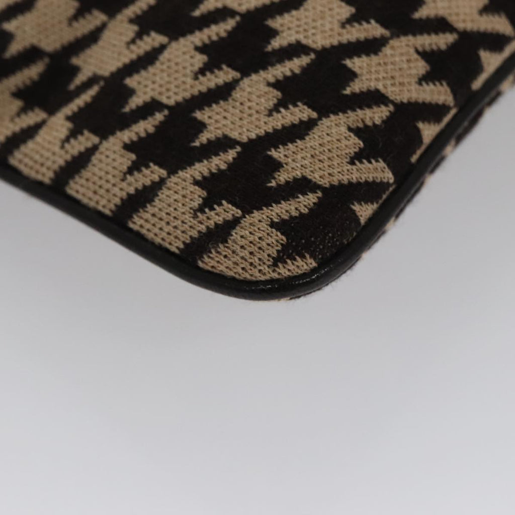 Celine Houndstooth Chain Clutch Bag