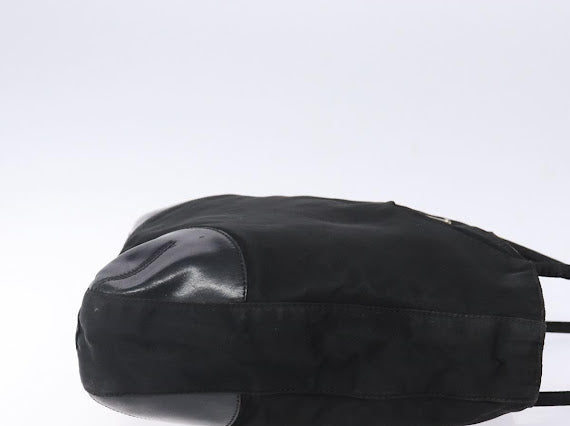 Prada Black and Leather Nylon Tote