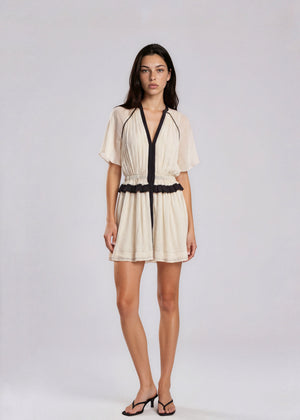 Isabel Marant White and Black Mini Dress