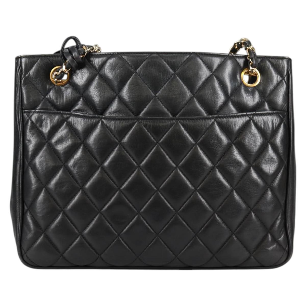 Chanel Black Leather Tote