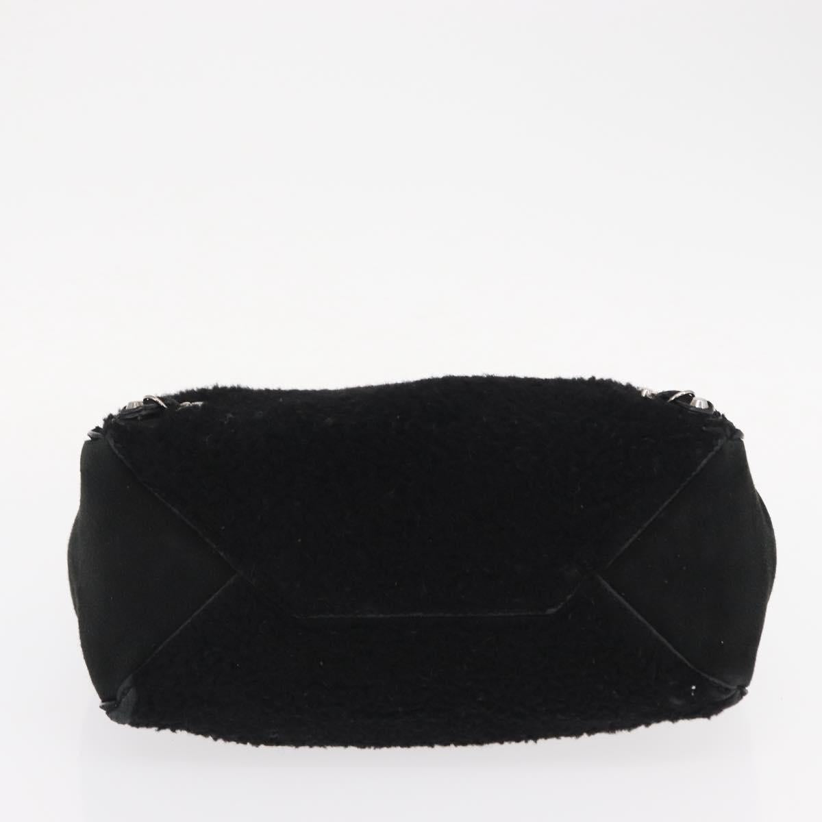Balenciaga Black Shearling City Bag