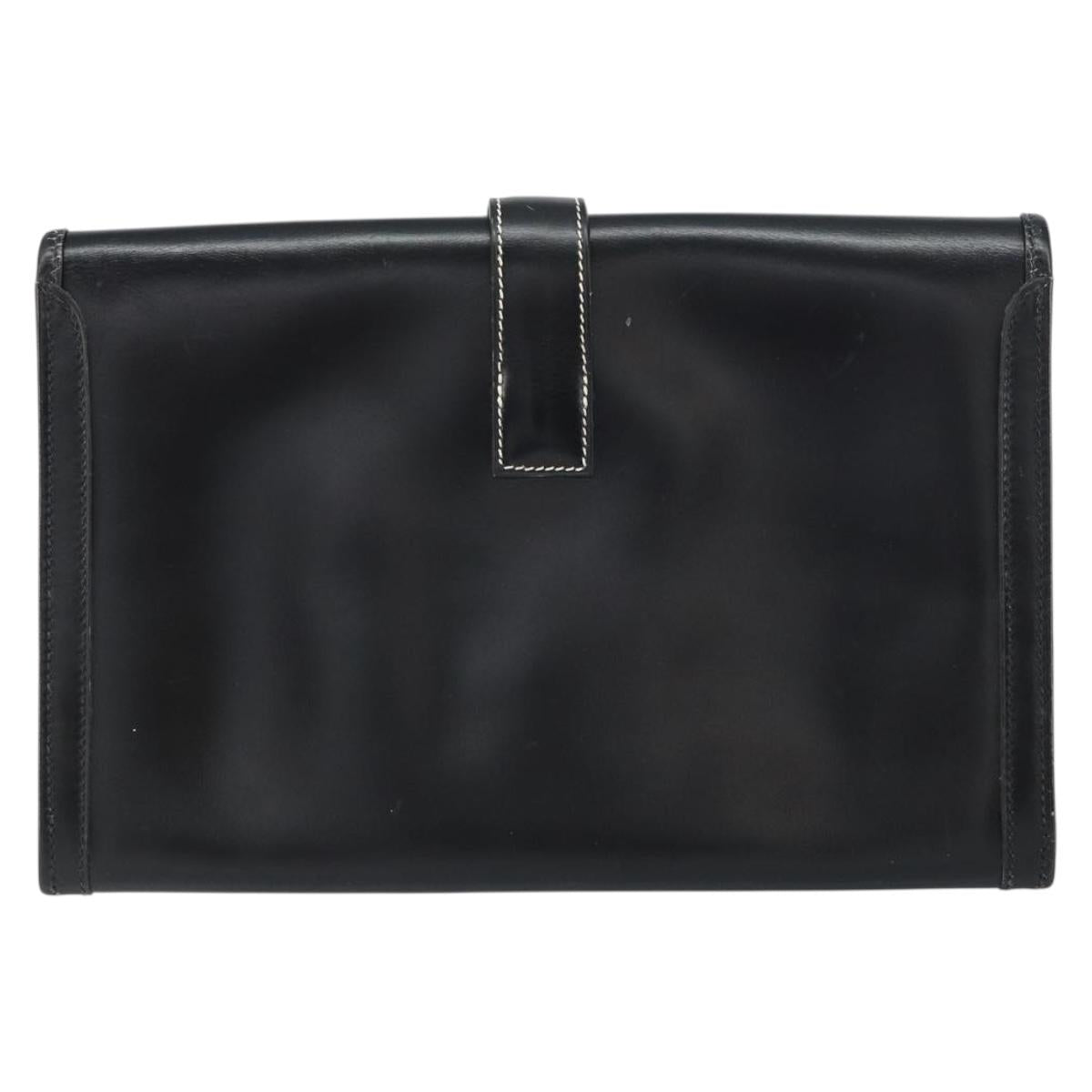 Hermes Black Clutch