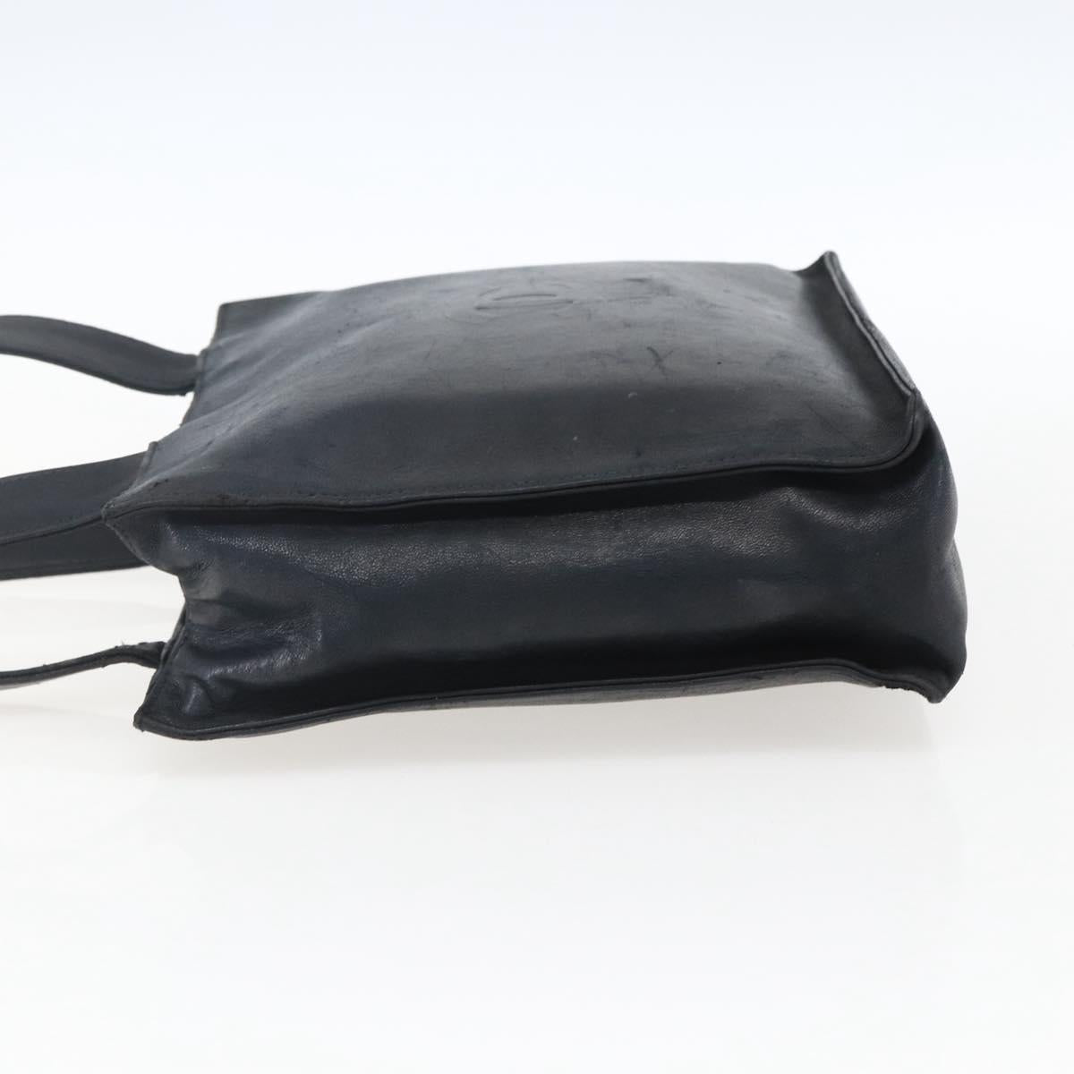 Chanel Black Leather Camelia Tote