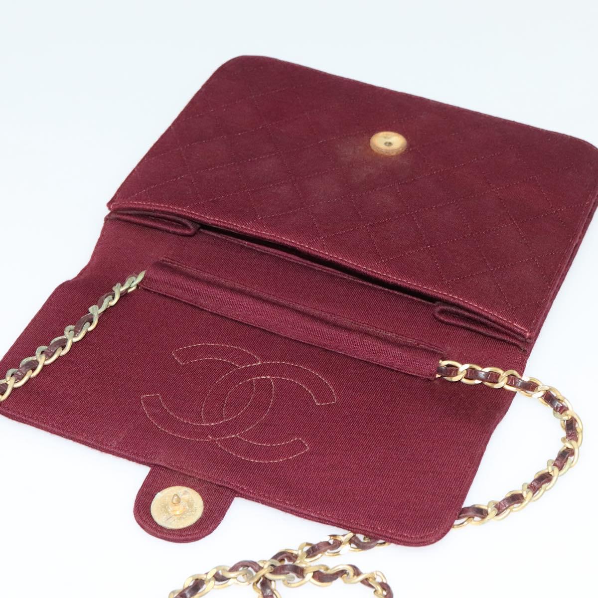 Chanel burgundy flap bag