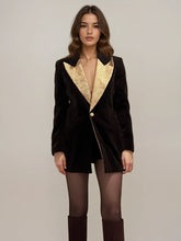 Load image into Gallery viewer, Escada Brown and Gold Blazer
