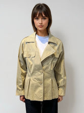 Load image into Gallery viewer, YSL Tan Pleated Jacket
