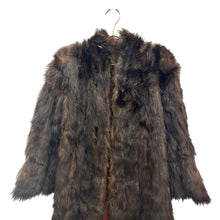 Load image into Gallery viewer, Brown Long Fur Coat
