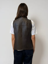 Load image into Gallery viewer, Brown Leather Vest
