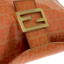 Load image into Gallery viewer, Fendi Orange Patent Zucchino Baguette
