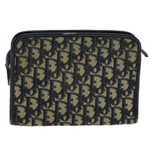Load image into Gallery viewer, Dior Navy and Tan Trotter Clutch
