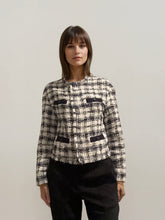 Load image into Gallery viewer, Escada Navy and White Tweed Blazer
