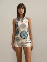 Load image into Gallery viewer, Pucci Blue Printed Tank
