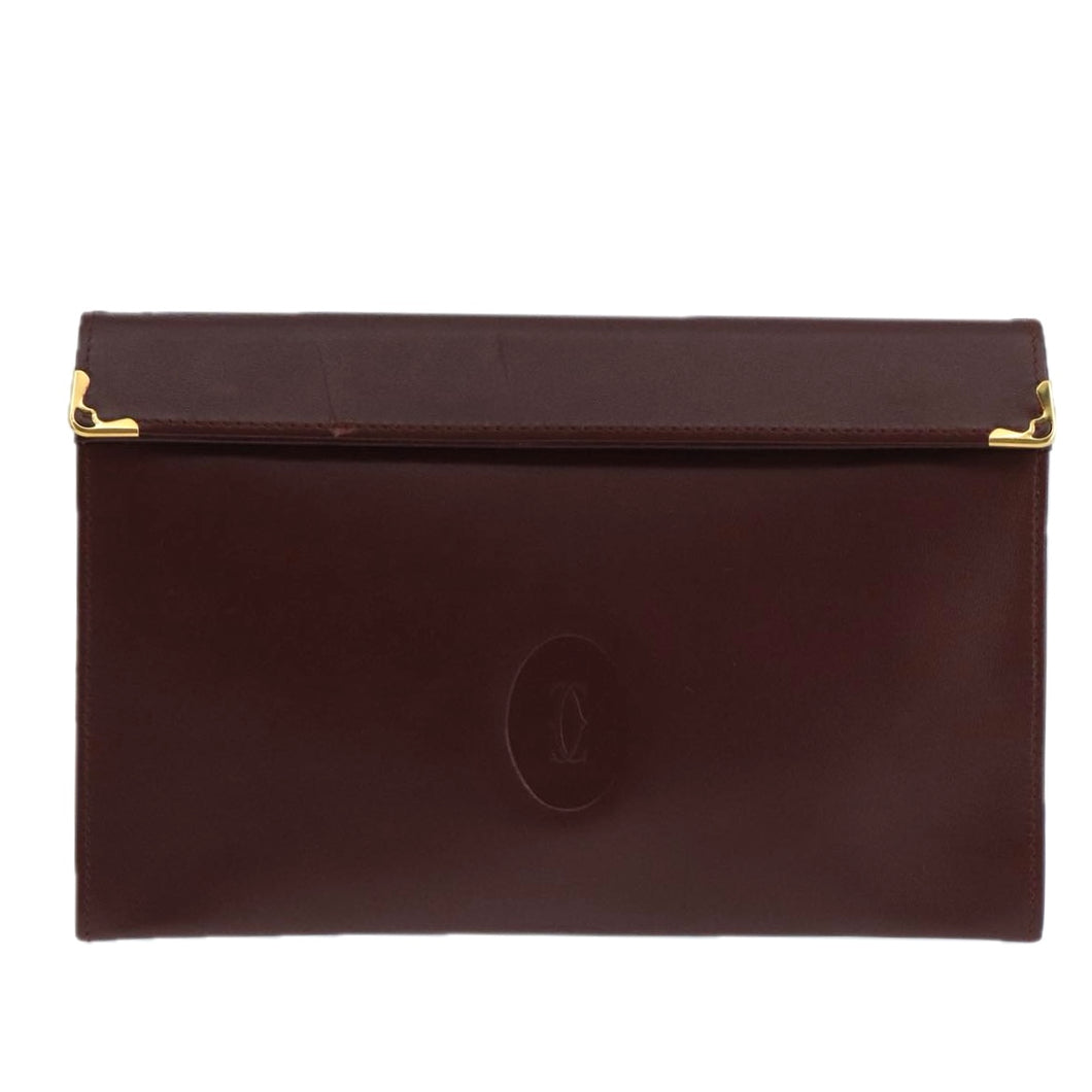 Cartier Burgundy Clutch