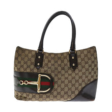 Load image into Gallery viewer, Gucci Monogram Horsebit Tote
