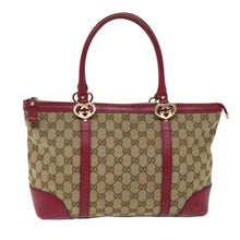 Load image into Gallery viewer, Gucci Monogram and Red Heart Tote
