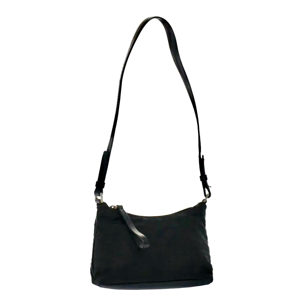 Prada Black Allover Print Shoulder Bag