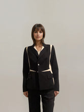 Load image into Gallery viewer, Escada Black and White Blazer
