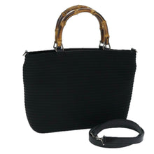 Load image into Gallery viewer, Gucci Black Bamboo Tote
