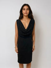 Load image into Gallery viewer, Armani Black Beaded Mini Dress
