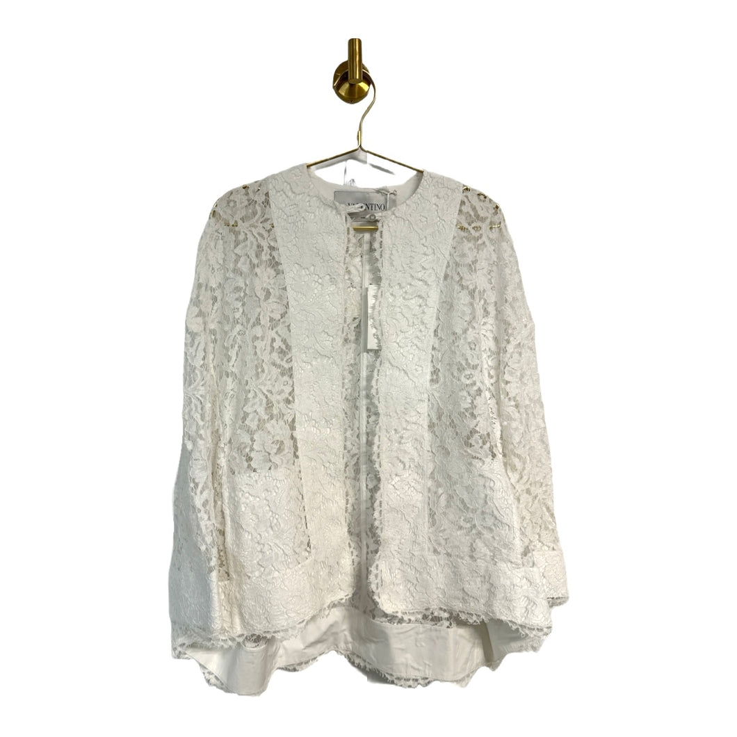 Valentino White Lace Overshirt