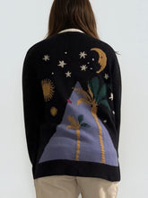 Load image into Gallery viewer, Elder Statesman Navy Moon Sweater
