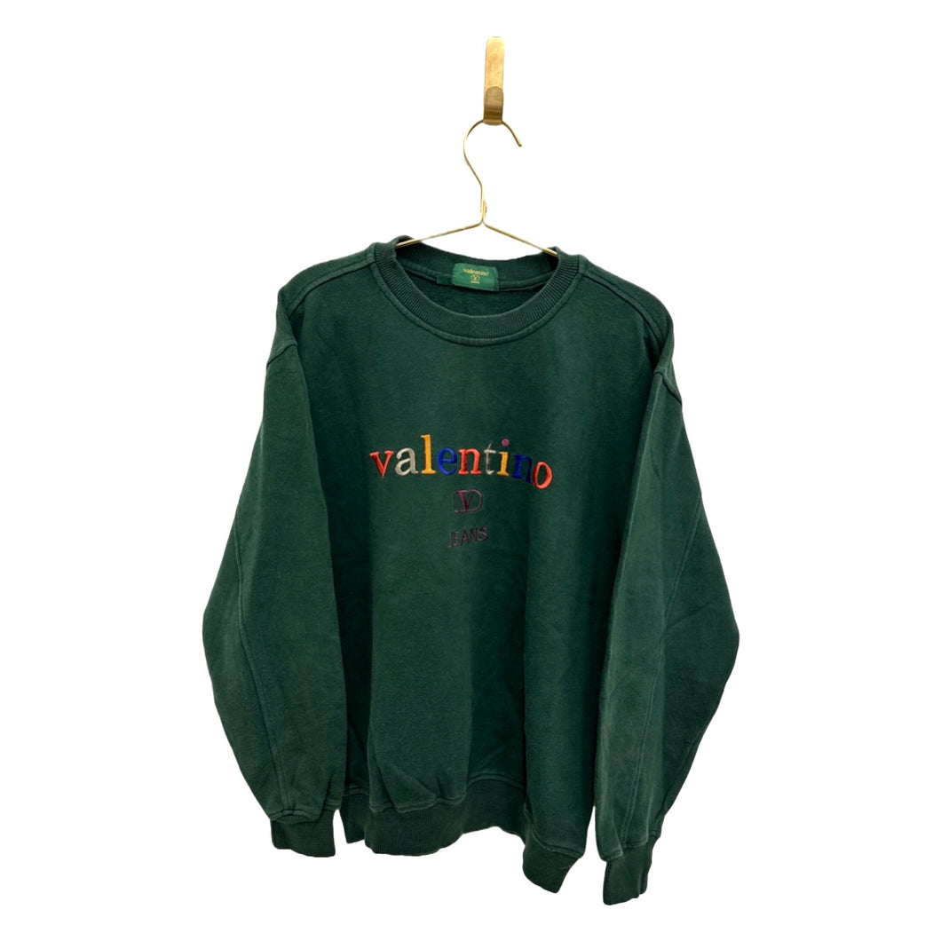 Valentino Green Spellout Crewneck