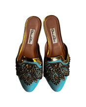 Load image into Gallery viewer, Oscar de la Renta Sequined Mules

