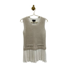 Load image into Gallery viewer, Armani Cream Pleated Sweater Mini Dress
