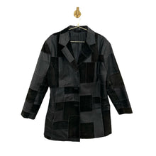 Load image into Gallery viewer, Black Leather Patchwork Jacket
