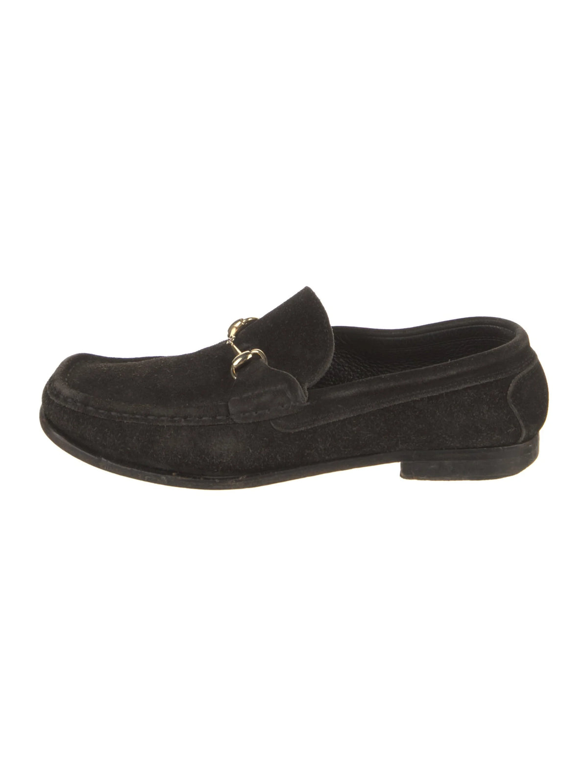Gucci Brown Suede Horsebit Loafers