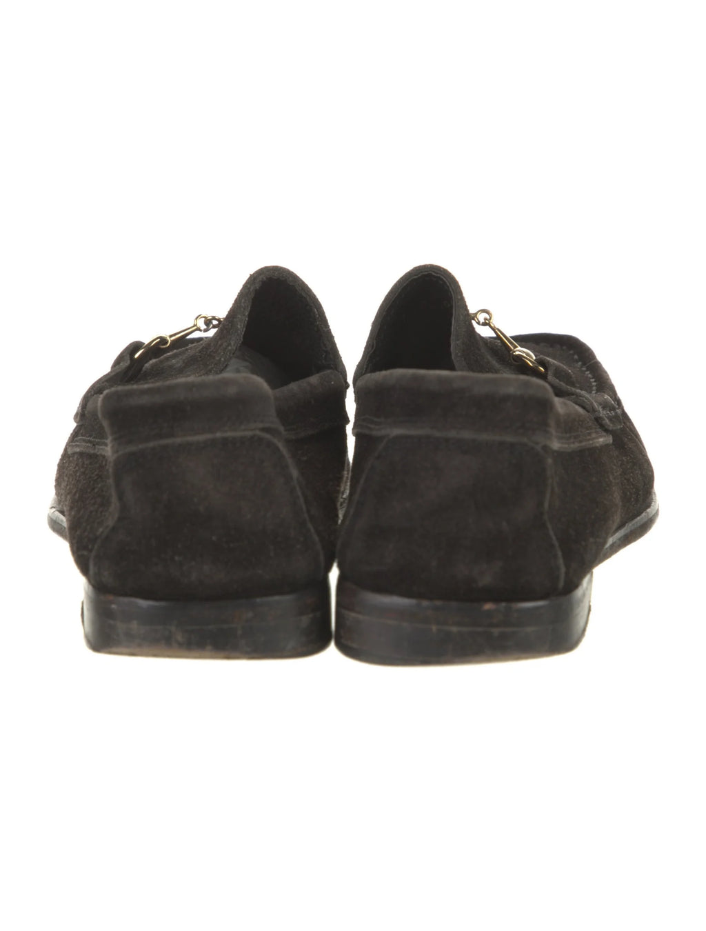 Gucci Brown Suede Horsebit Loafers