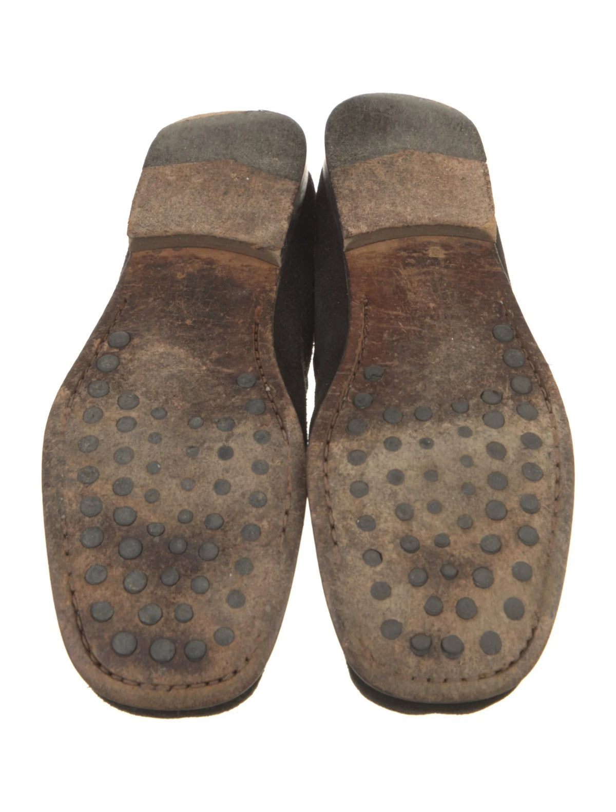 Gucci Brown Suede Horsebit Loafers