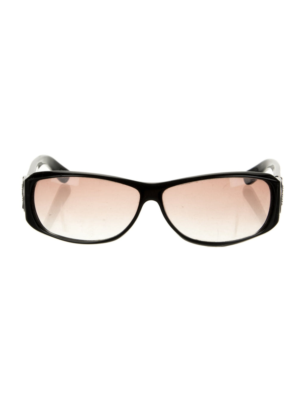 Gucci Black Horsebit Square Sunglasses front