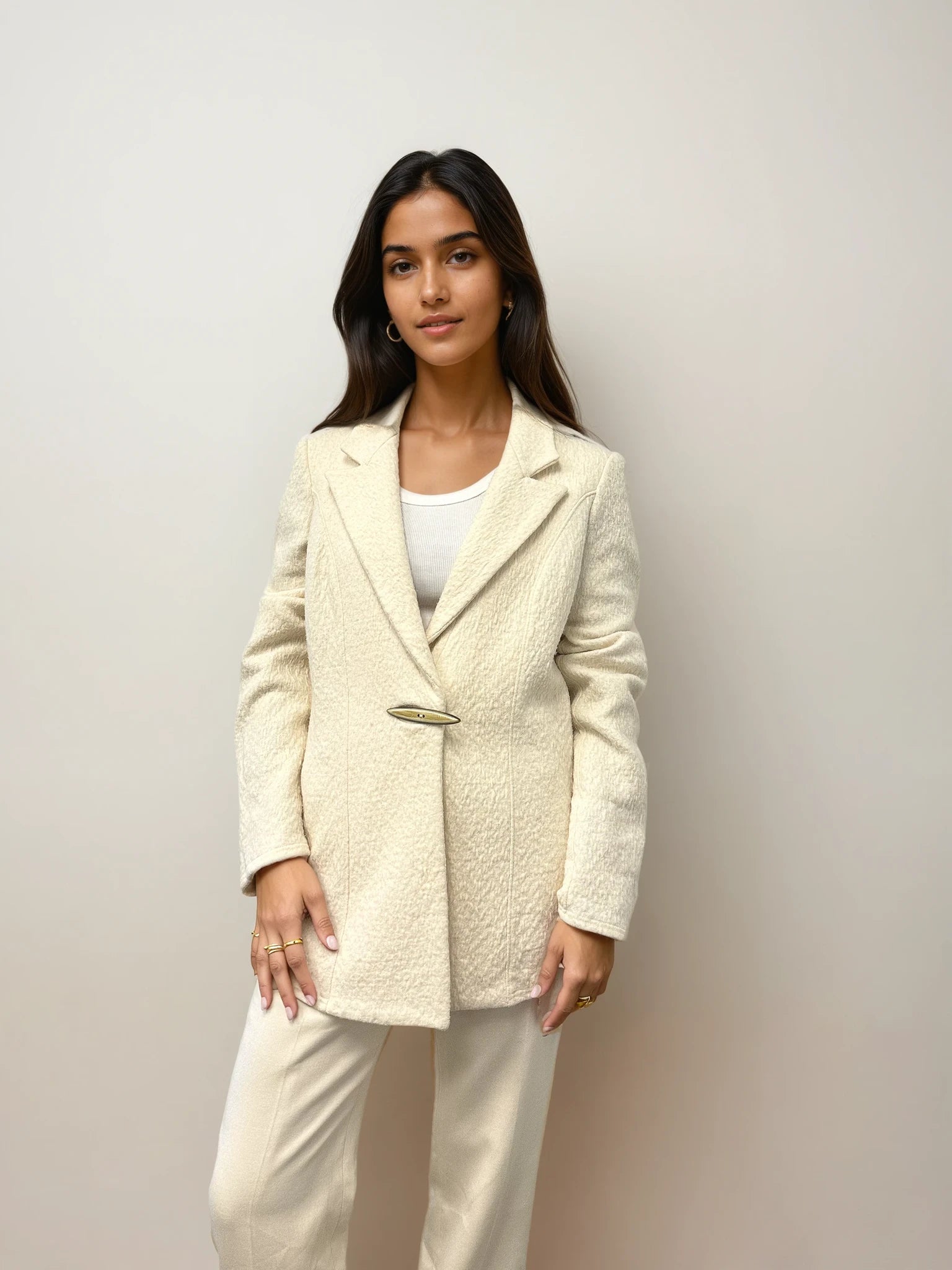 Armani Ivory Wool Blazer