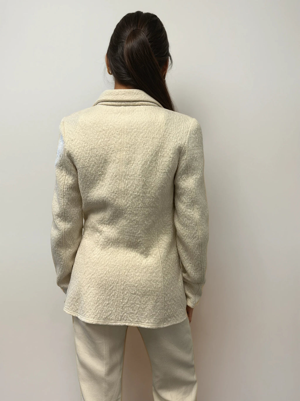 Armani Ivory Wool Blazer